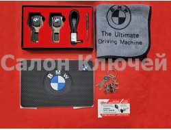 Подарочный набор для BMW №2 (заглушки, брелок, микрофибра, силиконовый коврик, колпачки)