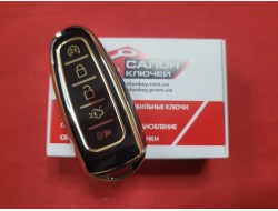 Чехол для ключа Ford TPU Black and Gold Супер качество