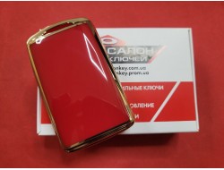 Чехол для ключа Mazda TPU Red and Gold Супер качество