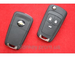 Выкидной корпус ключа 3 кнопки Chevrolet cruze, aveo с 2010г. под оригинал