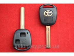 Корпус ключа Toyota Prado, Land Cruiser 2 кнопки лезвие Toy48