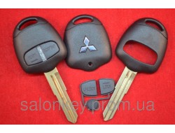 Корпус ключа Mitsubishi outlander, pajero, L200, 2 кнопки Лезвие MIT 8L