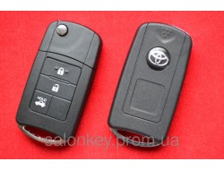 Toyota Land Cruiser выкидной ключ 3 кнопки