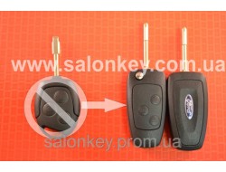 Ключ выкидной Ford 3 кнопки, для переделки из не выкидного ключа Лезвие FO21 Вид №5