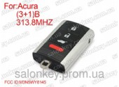Acura смарт ключ 313.8mhz FCCID:M3N5WY8145 3+1 кнопки
