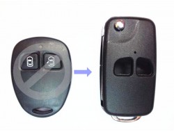 Выкидной ключ Geely MK 2 кнопки Для переделки из брелка и ключа