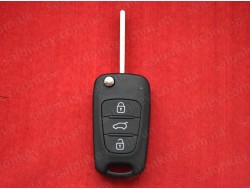 Kia ключ выкидной 3 кнопки корпус для оригинала средняя (Джип)