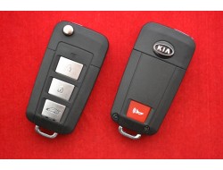 Ключ Kia magentis выкидной для переделки 3+1 кнопки, вид Plastik