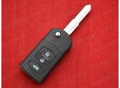 Mazda выкидной ключ на 3 кнопки корпус