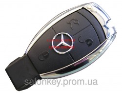 Mercedes Vito, Sprinter W211, Корпус ключа 3 кн хром. С местом под батарейки