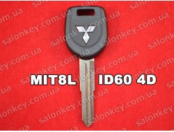 Ключ с транспондером Mitsubishi лезвие на ключе MIT8L чип ID61 4D