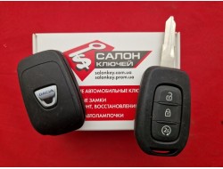 Ключ Dacia 13-21 / 3 кнопки автозапуск / VAC102 / PCF7961 / 4A / 433Mhz / ORIGINAL
