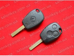 Ключ Renault 3 кнопки лезвие VA2 корпус без электроники