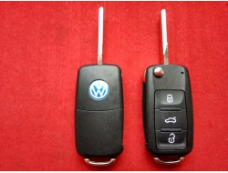 Выкидной корпус ключа Volkswagen на 3 кнопки с 10г