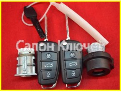 AUDI комплект замков с ключами 8E0837220Q 434MHz